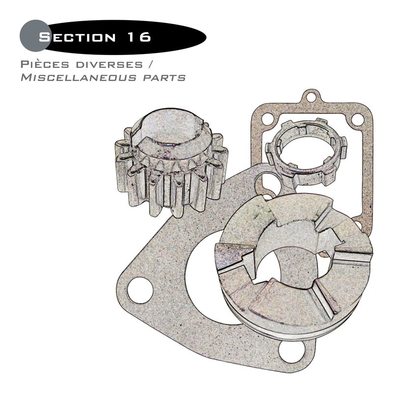 16-PIÈCES DE TRANSMISSION