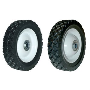 ROUE DE TONDEUSE EN ACIER 6"