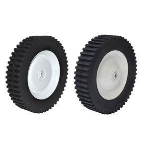 ROUE DE TONDEUSE EN ACIER 8"