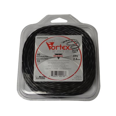 TRIMMER LINE BLACK VORTEX .095 50'