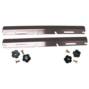 2 BARRES DE COUPE-NEIGE EN ACIER NOIR UNIVERSELLE