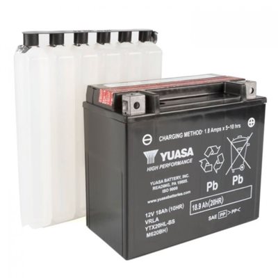 BATTERY YUASA YTX20HL-BS (ACID BOTTLE INCLUD)